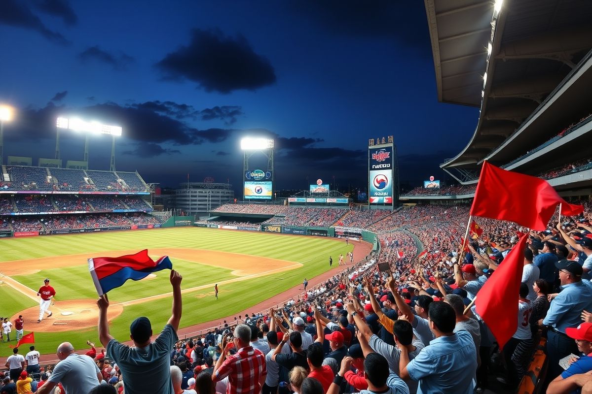 KBO 프로야구 경기장 관중 응원 모습