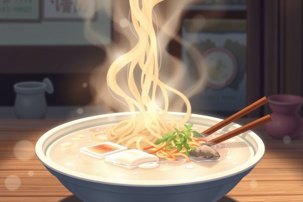 Traditional Pyongyang naengmyeon ghibli style