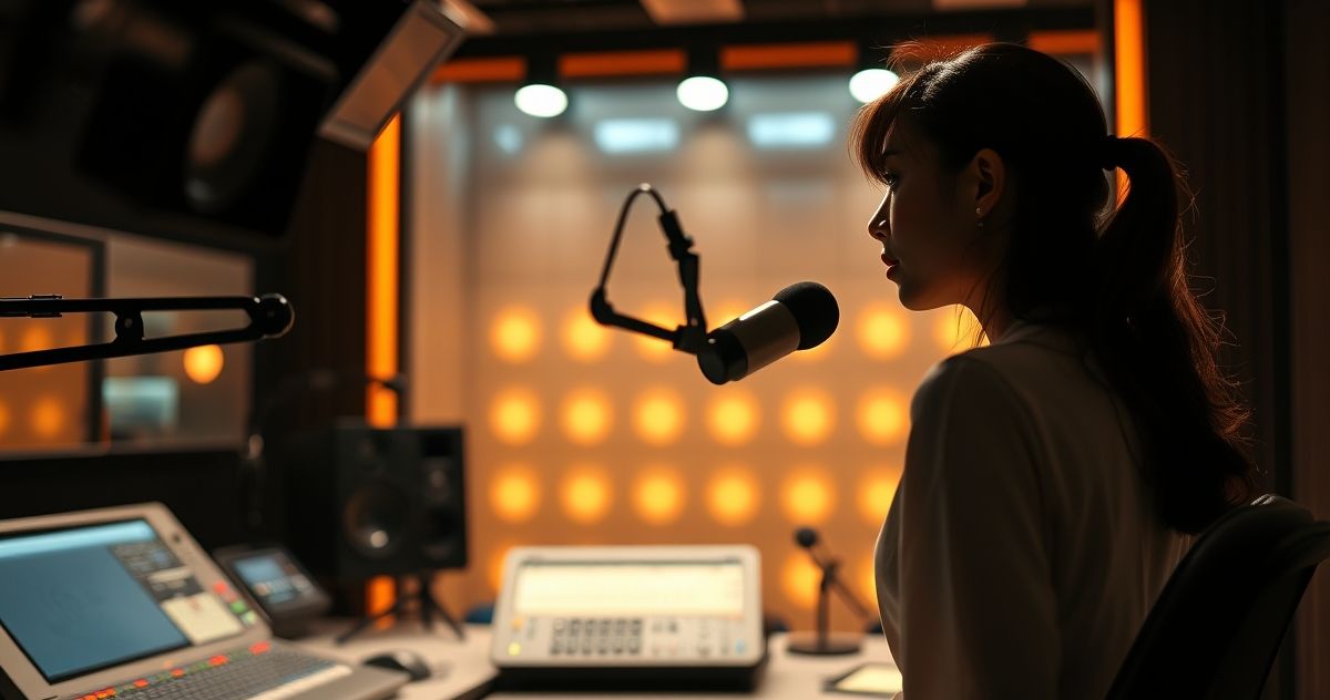 가수 김현정 라디오 방송 인터뷰 장면