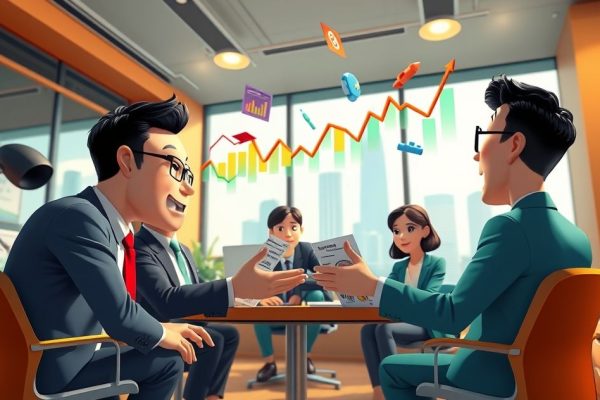 서울 아파트 시장 금리 인하 정책 분석 3D 일러스트