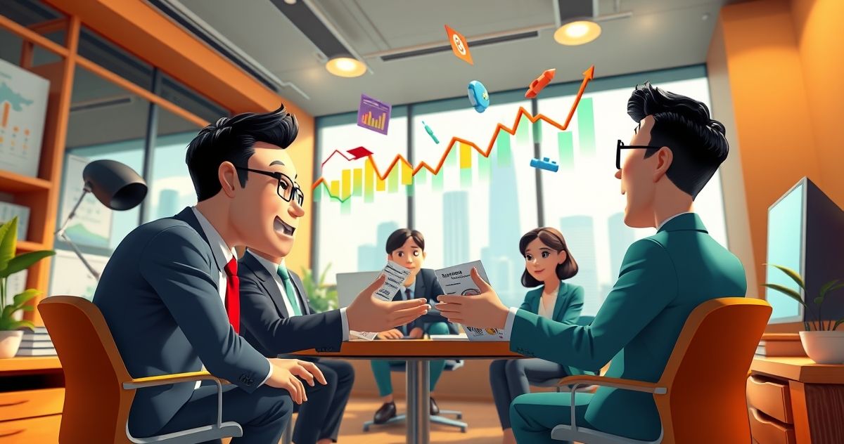 서울 아파트 시장 금리 인하 정책 분석 3D 일러스트