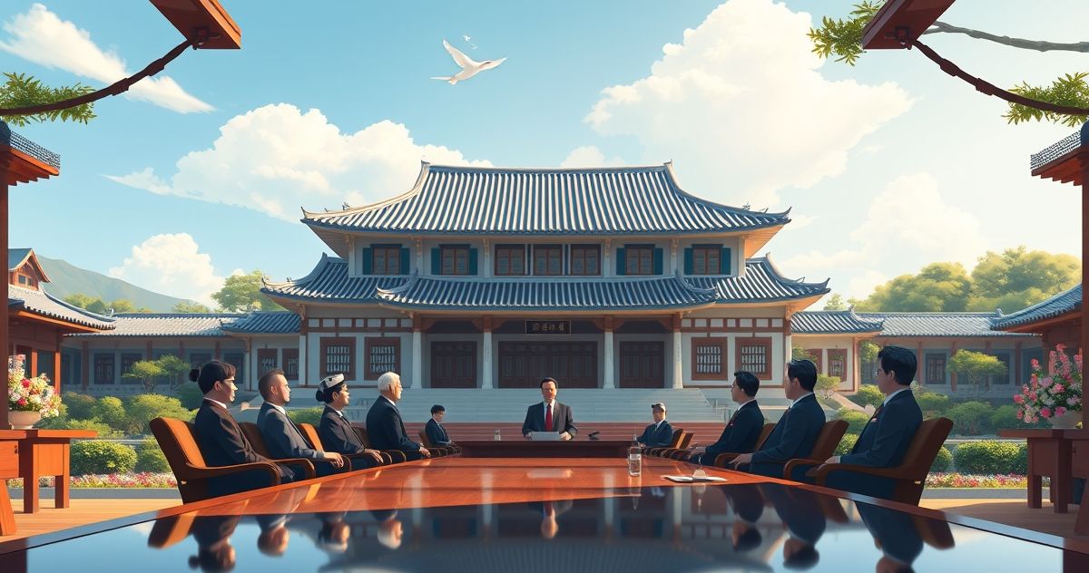 Korean Blue House Government Meeting