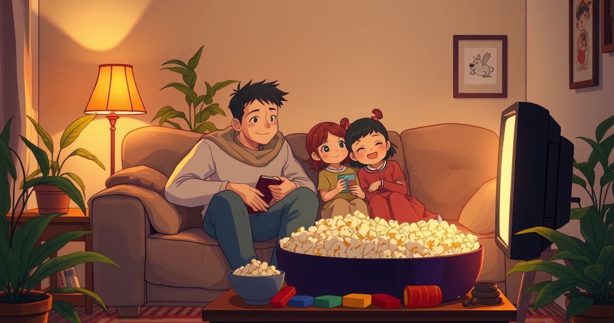 가족 TV 시청