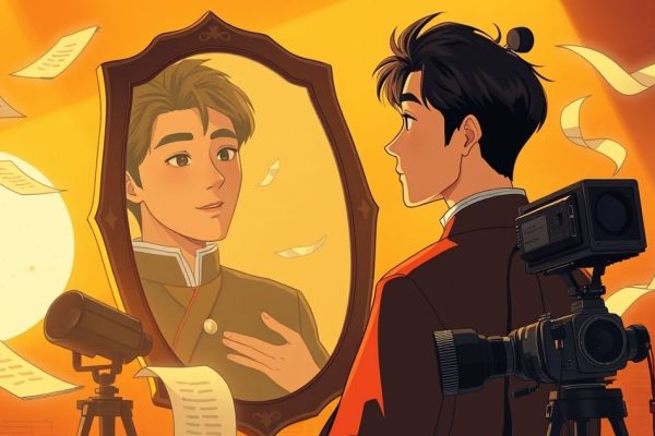 K-드라마 新트렌드, 배우들의 ‘1인 2역’ 도전 러시 K-드라마 새로운 트렌드 배우들의 1인 2역 도전 러시 지브리 스타일 일러스트