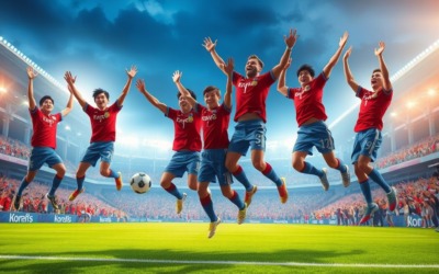Korea soccer victory 1