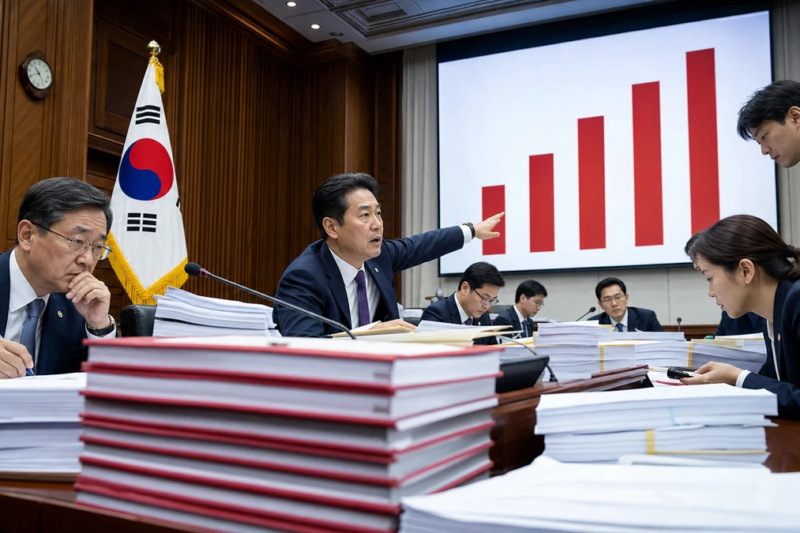 한국 국가채무 1000조원 시대 경제 정책 뉴스 대표 이미지