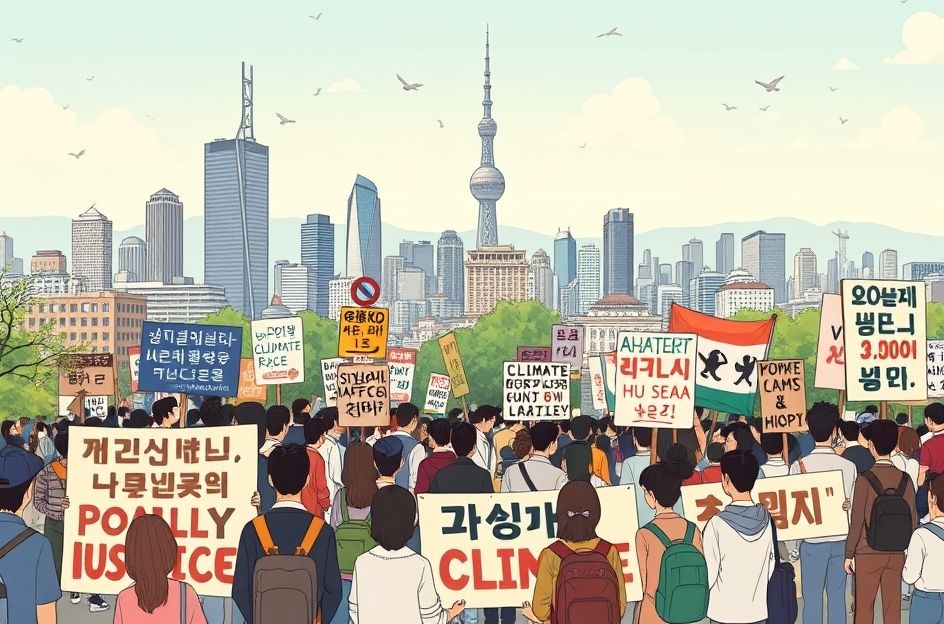 20,000 Participate in '927 Climate Justice March' in Downtown Seoul as Youth-Citizen Solidarity Expands