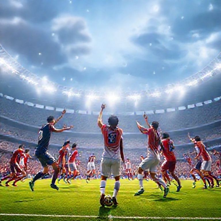 Korean football team victory celebration