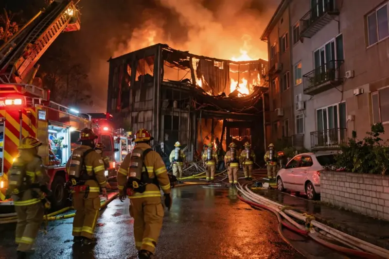 울산 남구 창고형 매장 화재…새벽 대피·구조 속 큰 불길 진화