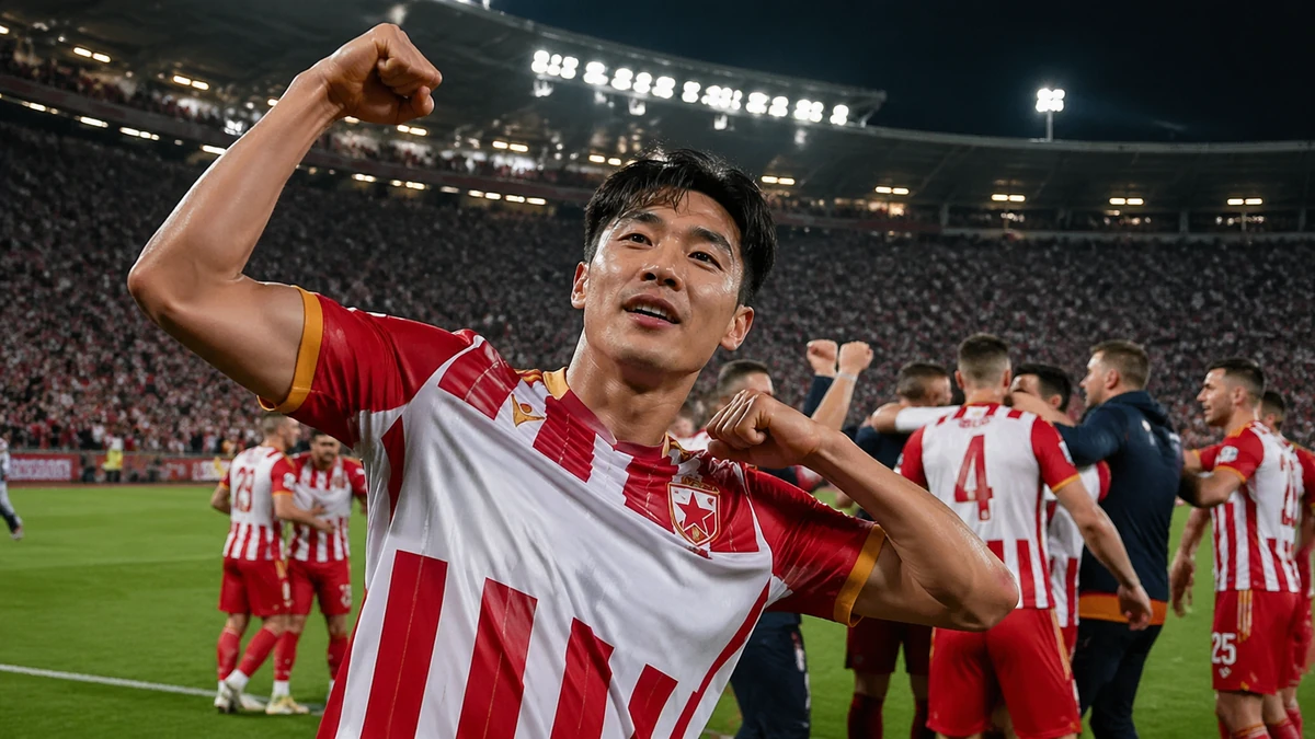 설영우 쐐기골로 즈베즈다 세르비아 수페르리가 조기 우승 확정