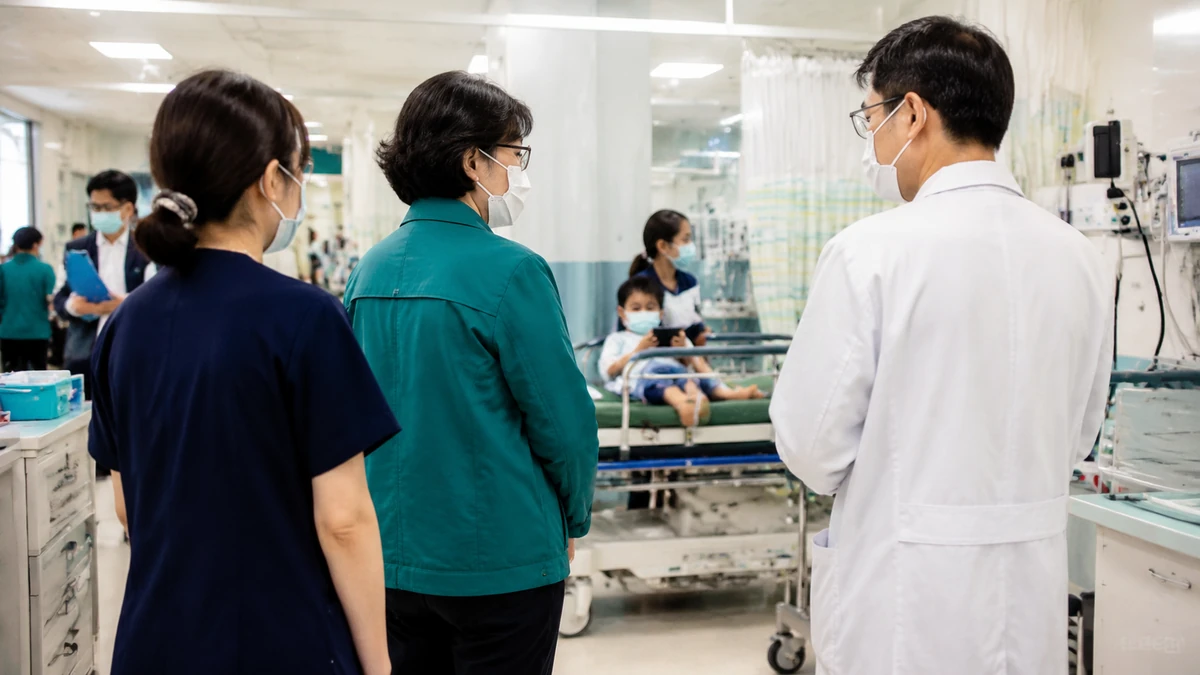 정은경 장관, 천안서 소아의료체계 점검…휴일 진료·비수도권 공백 해소에 초점