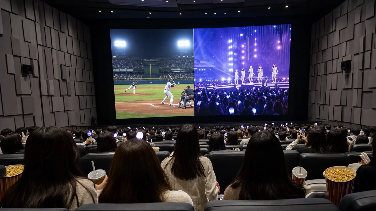 야구 중계부터 아이돌 공연까지…영화관 ‘컬처 플렉스’ 전략이 한국 연예 시장에 던진 변화