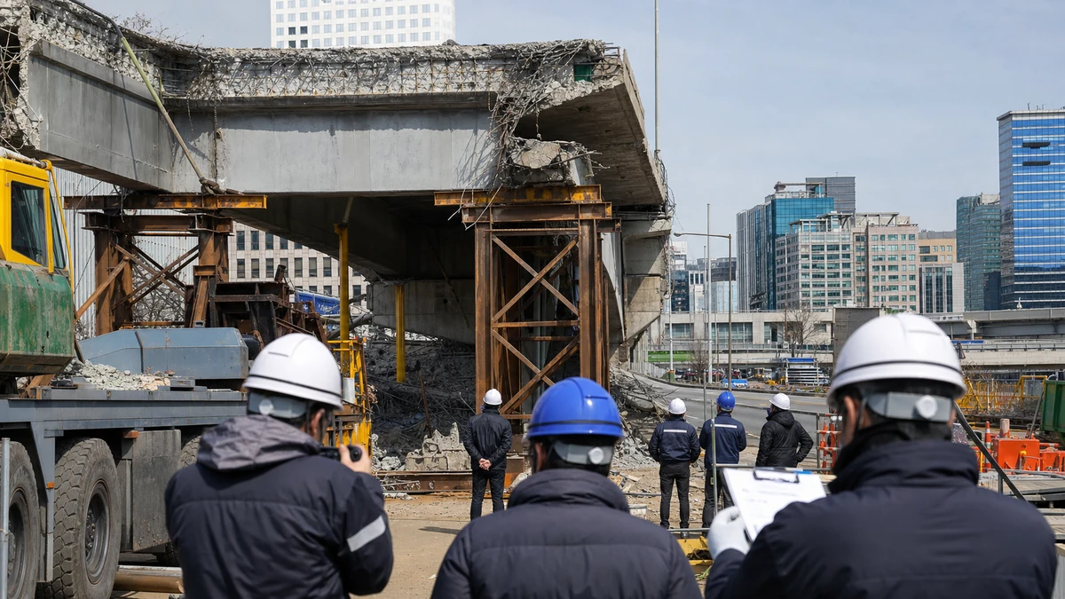 경찰, 서소문 고가차도 붕괴 사고 시공사 참고인 조사…수사 본격화