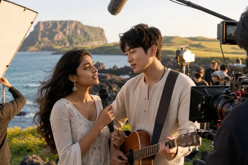 아누쉬카 센·강형석 주연 영화 ‘제주 올래’ 촬영 막바지