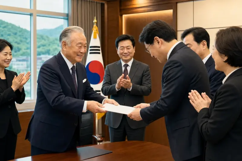 박판제 지봉장학회 이사장, 합천군인재육성재단에 장학기금 1억원 기탁