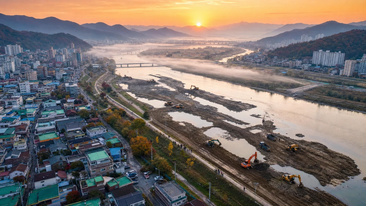 In a South Korean City, Repeated River Dredging Sparks a Bigger Debate Over Flood Control, Budgets and Urban Life