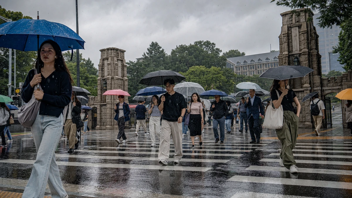 韩国迎来“小暑”节气:多地清晨起有雨,闷热与阵雨并行考验城市生活节奏