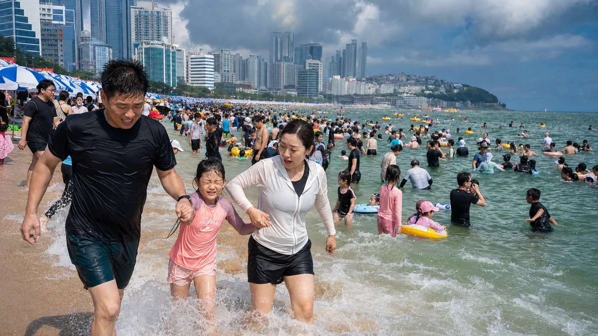 경산·포항 첫 폭염중대경보…해운대·광안리와 계곡에 피서객 몰려