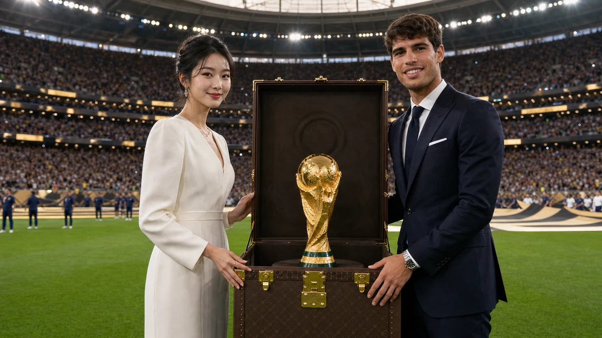 정호연, 2026 월드컵 결승서 알카라스와 우승 트로피 공개