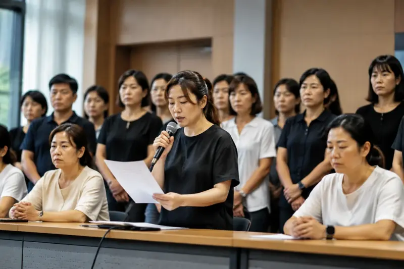 제주 영주고 학부모, 첨단과학기술단지 공사 피해 대책 요구