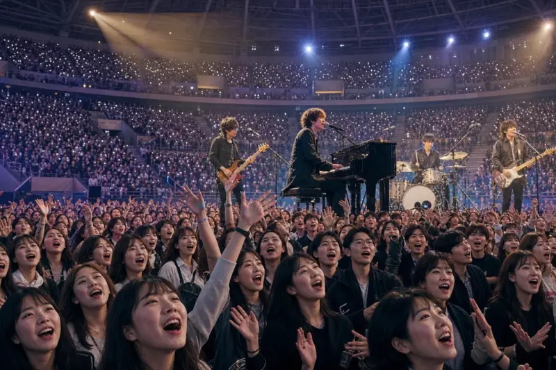 오피셜히게단디즘, 서울 KSPO돔서 1만3천 관객과 일본어 합창