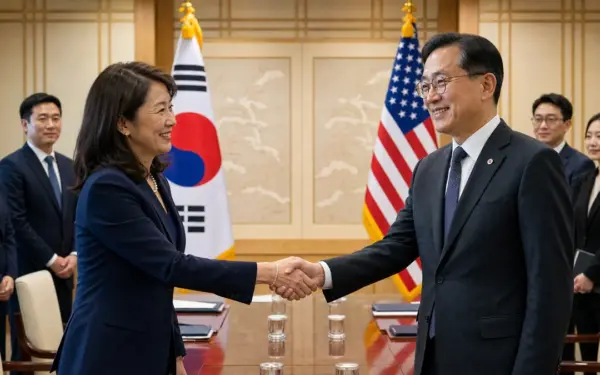미셸 스틸 주한미국대사, 김정관 산업통상부 장관 면담