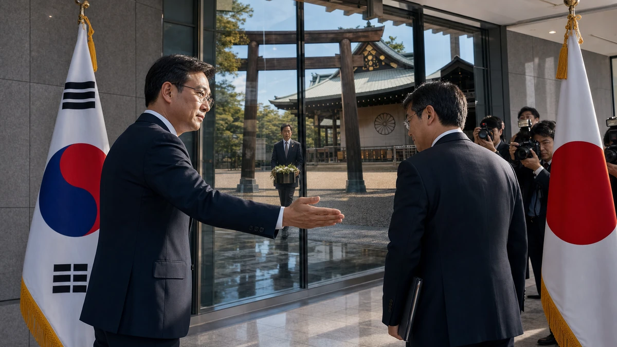 정부, 일본 정치권 야스쿠니 공물·참배 비판…일본 측 관계자 초치
