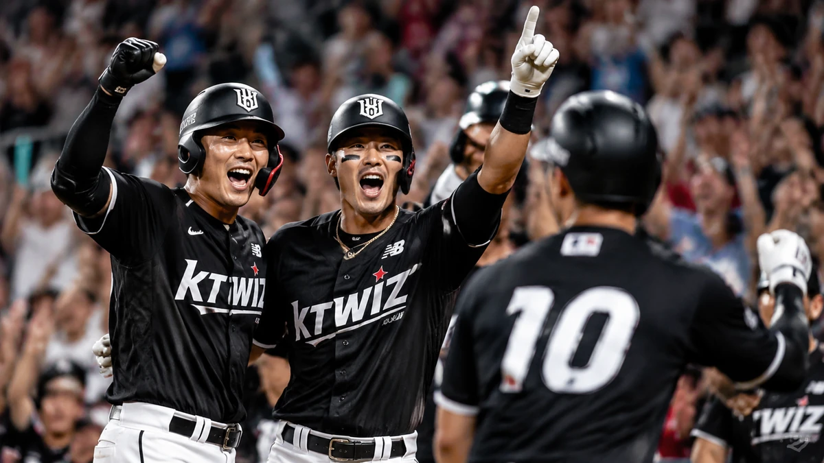 kt wiz, 키움에 6-2 역전승…최원준 역전타와 안현민 쐐기포로 선두 유지