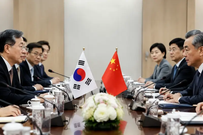 조현 외교부 장관·왕이 중국 외교부장 한중 회담…한반도 문제 논의