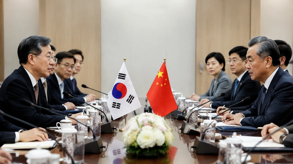 조현 외교부 장관·왕이 중국 외교부장 한중 회담…한반도 문제 논의