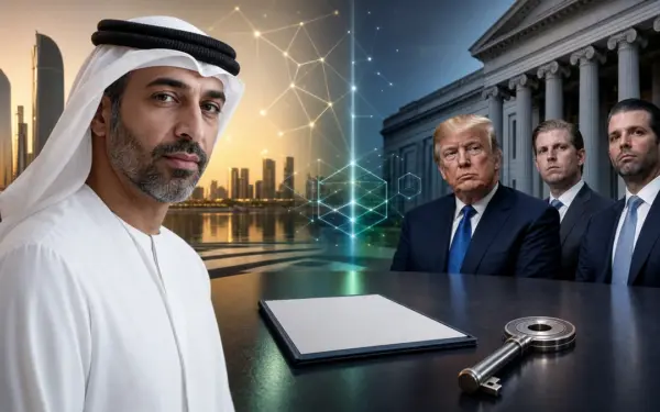 UAE 대통령 동생 측, 트럼프 가족 암호화폐 은행 지주사 지분 49% 확보