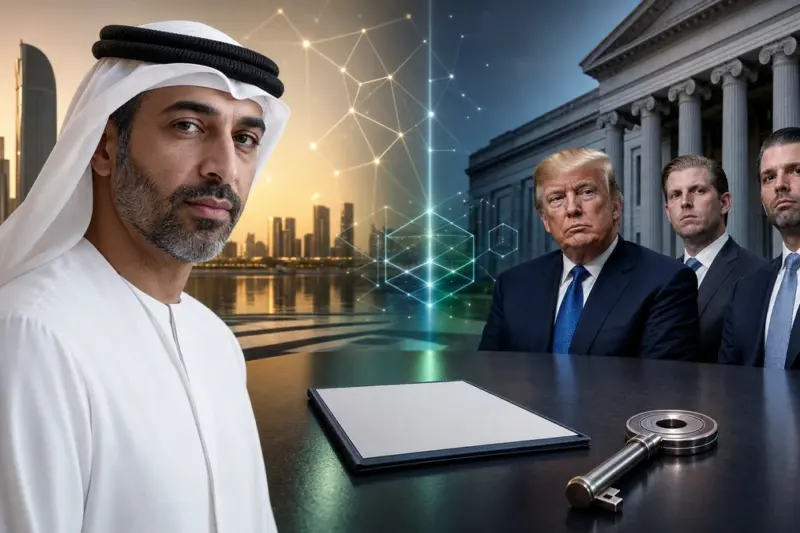 UAE 대통령 동생 측, 트럼프 가족 암호화폐 은행 지주사 지분 49% 확보