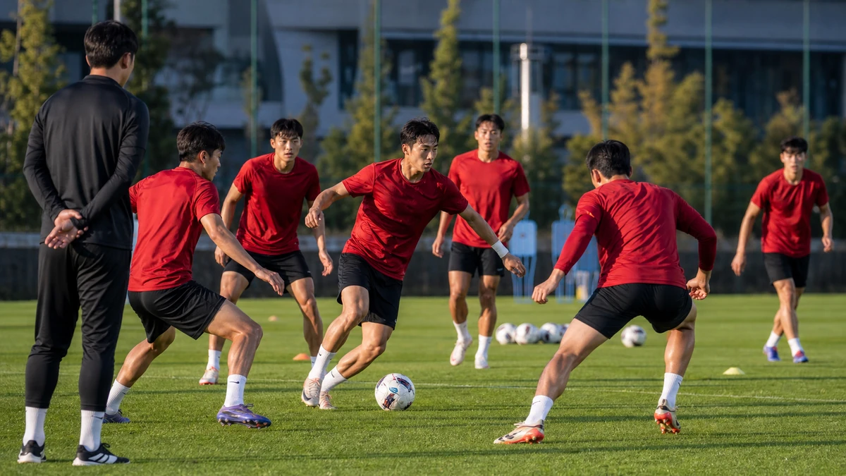 한국 U-23 축구대표팀, 아시안게임 4연패 향한 첫 훈련