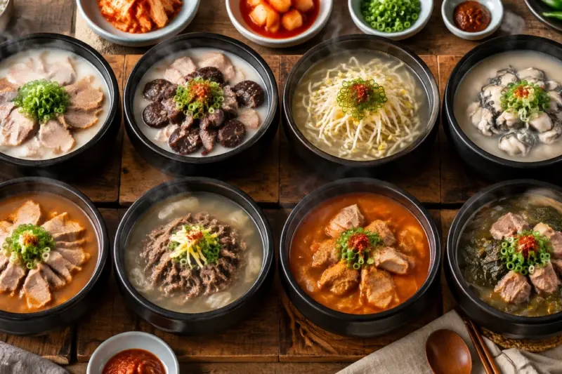 [영양정보] 국밥 8종 영양성분 비교…재료별 열량·단백질·나트륨 차이 확인