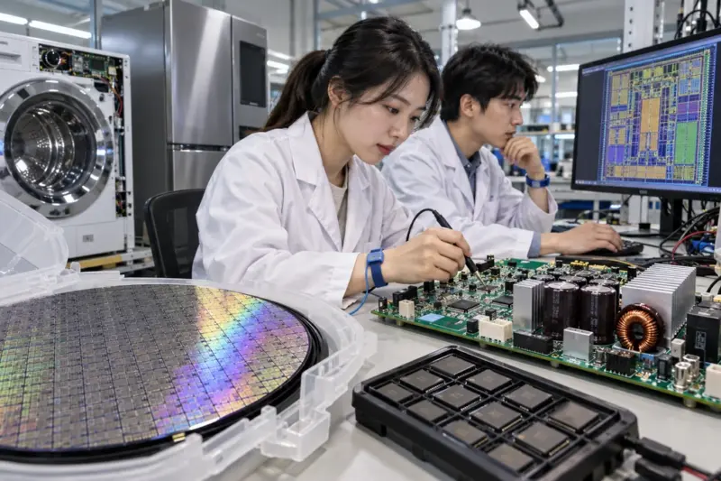 반도체산업, 설계·제조 기업과 관련 서비스로 전자산업 확대 뒷받침