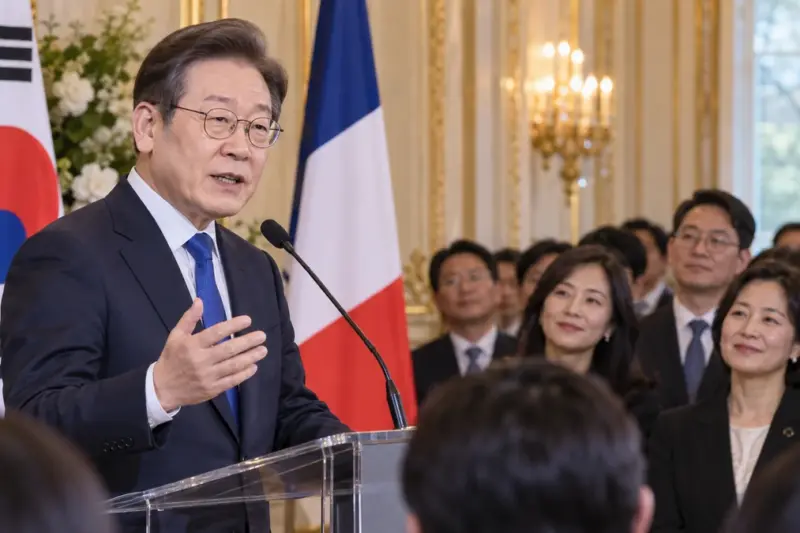 이재명 대통령, 파리 동포간담회서 임기 초 정상외교 이유 설명