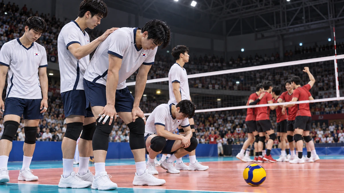 한국 남자배구, 일본에 0-3 패배…13일 호주와 3위 결정전