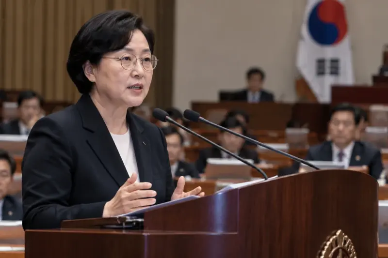 한성숙 총리 국회 대정부질문서 지지율 하락 입장 표명