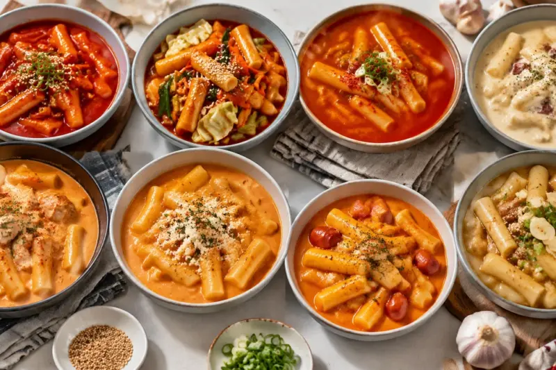[영양정보] 떡볶이 8종 100g당 영양성분 비교