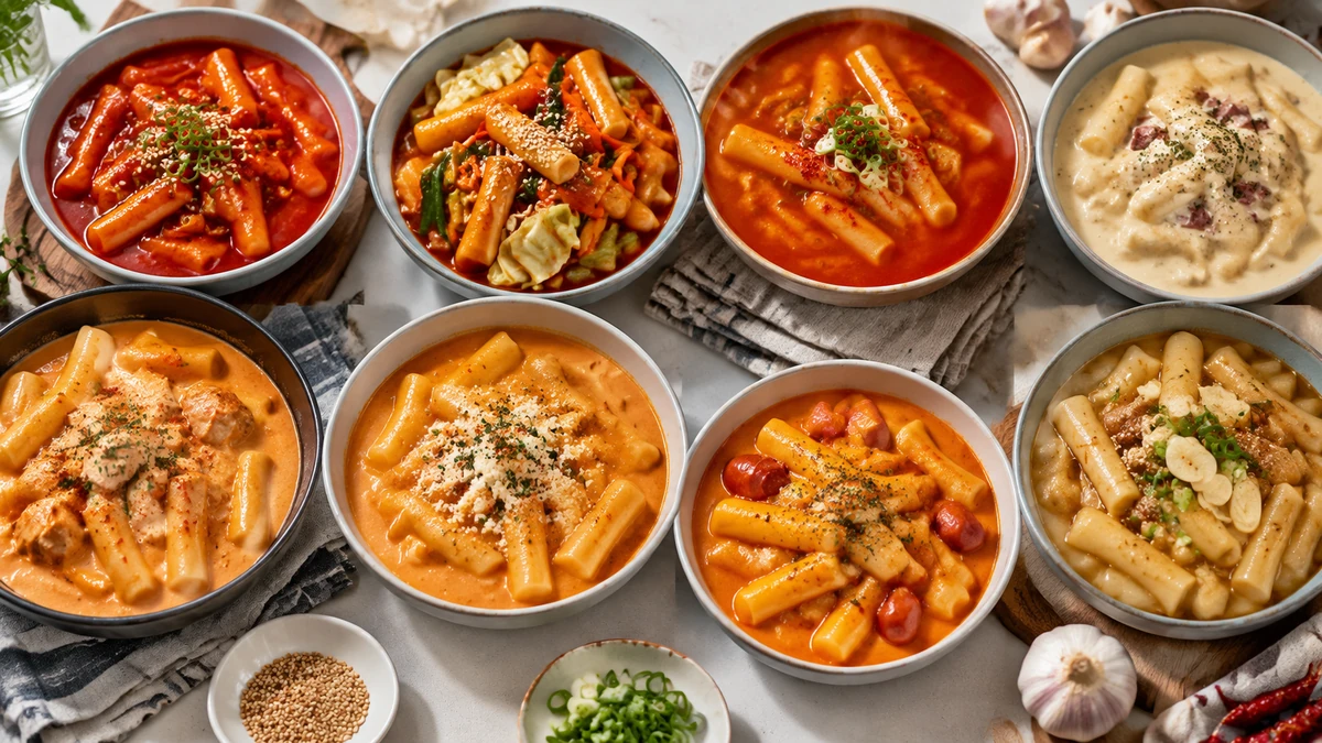 [영양정보] 떡볶이 8종 100g당 영양성분 비교