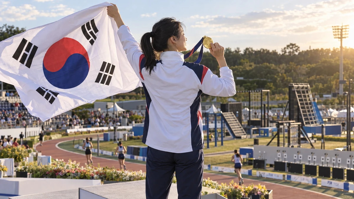 성승민, 아시안게임 근대5종 여자 개인전 금메달