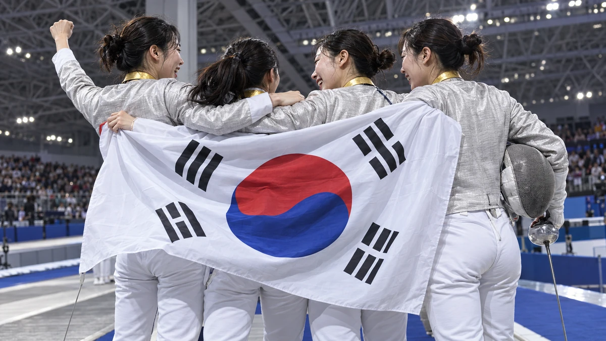 한국 여자 사브르, 일본 꺾고 아시안게임 단체전 8년 만의 금메달