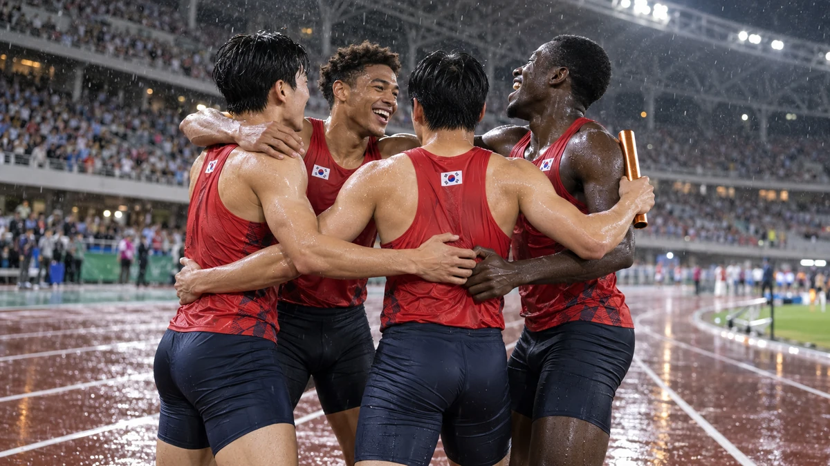 한국 남자 400ｍ 계주, 38초43 한국 신기록·아시안게임 동메달