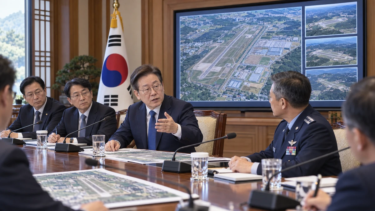이재명 대통령, 광주 군 공항 임시 이전 일정 재검토 지시