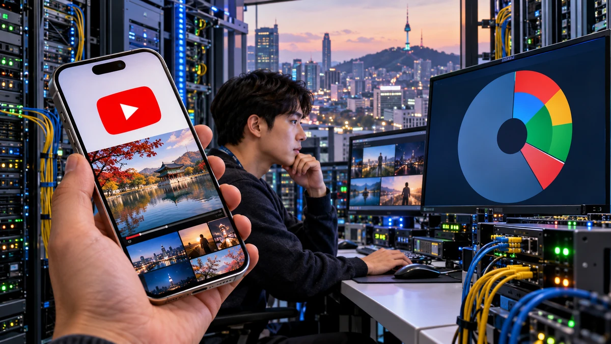 2025년 구글 국내 일평균 인터넷 트래픽 비중 34.81%