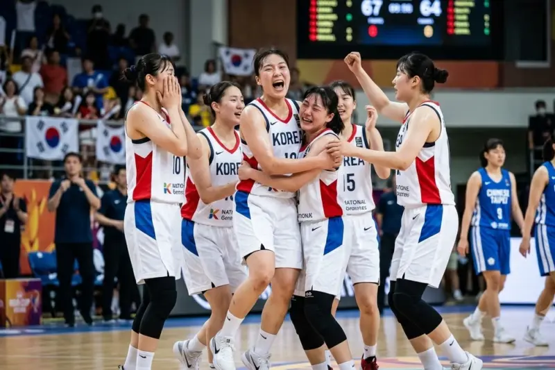 한국 U-18 여자농구, 대만 67-64 꺾고 아시아컵 4강·U-19 여자 월드컵 출전권 확보