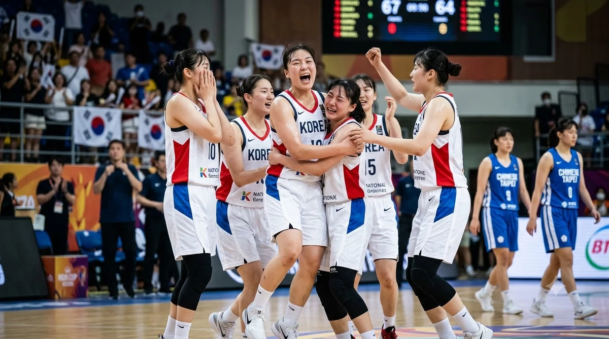 한국 U-18 여자농구, 대만 67-64 꺾고 아시아컵 4강·U-19 여자 월드컵 출전권 확보