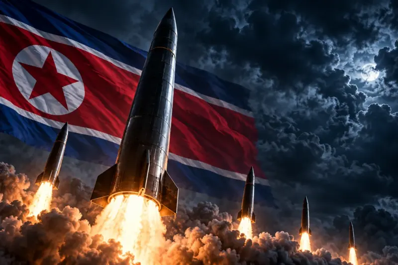 북한, 평양 일대서 탄도미사일 추정체 여러 발 발사