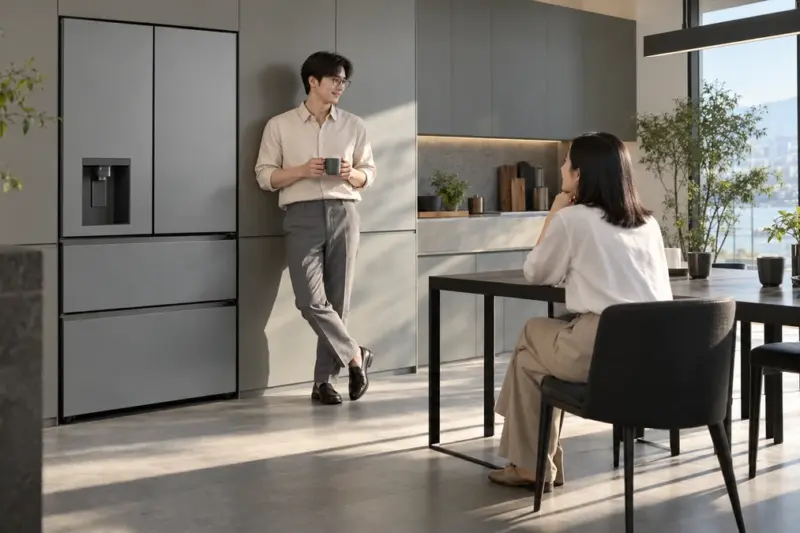 LG전자, AI 음성인식·서랍형 냉동고 적용 스템 얼음정수 냉장고 출시
