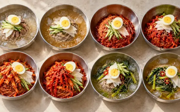 [영양정보] 식약처 냉면 8종 100g당 영양성분 비교